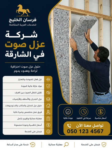شركة عزل صوت في الشارقة خصم يصل حتى 25%