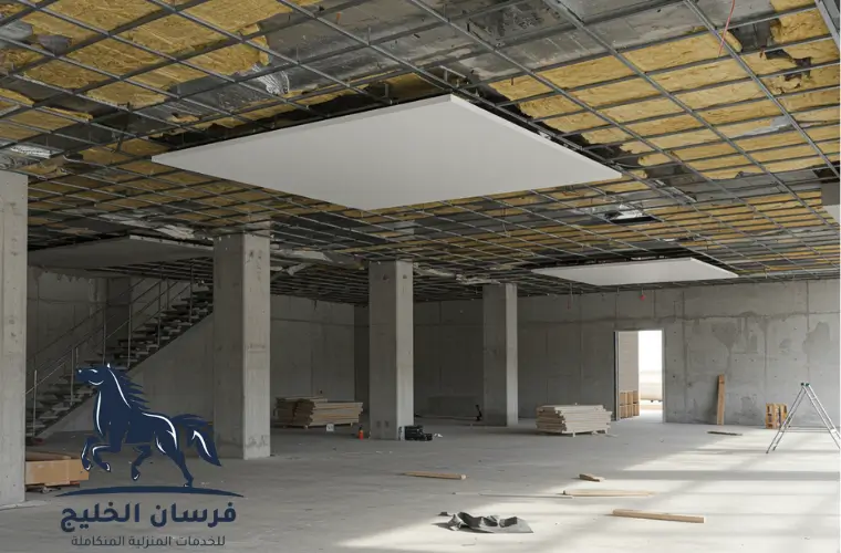 تركيب الجبس بورد في السقف